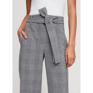Wilfred New Tie Front Check Plaid Pant